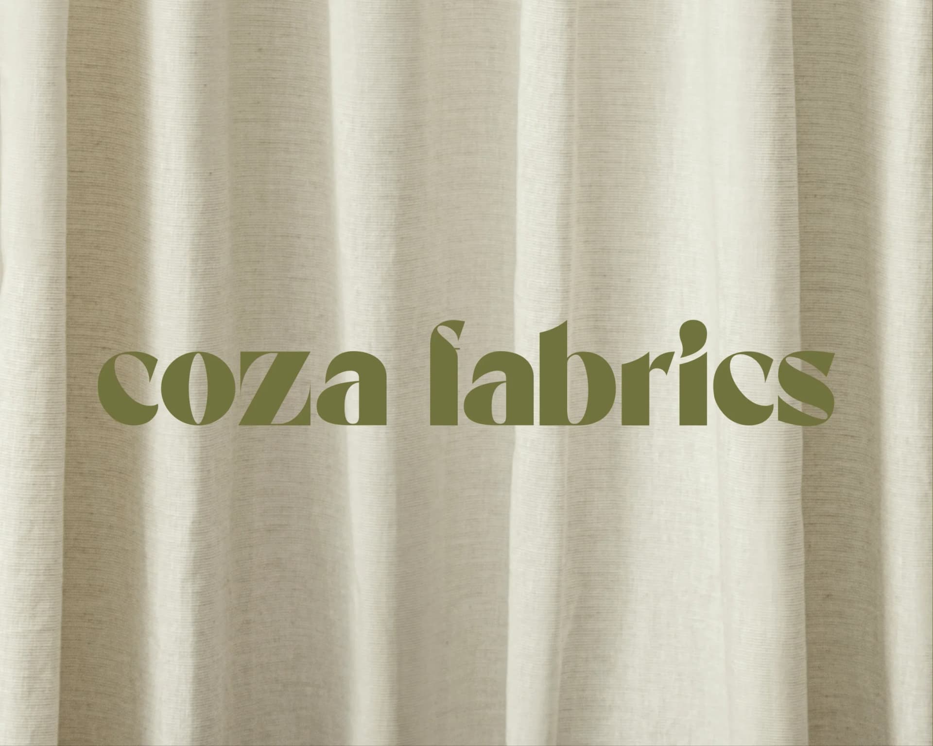 Coza Fabrics — Brand Identity (Gordijnen branding) door Studio Pur San